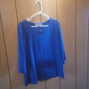 Karen Scott Royal Blue Women's Blouse